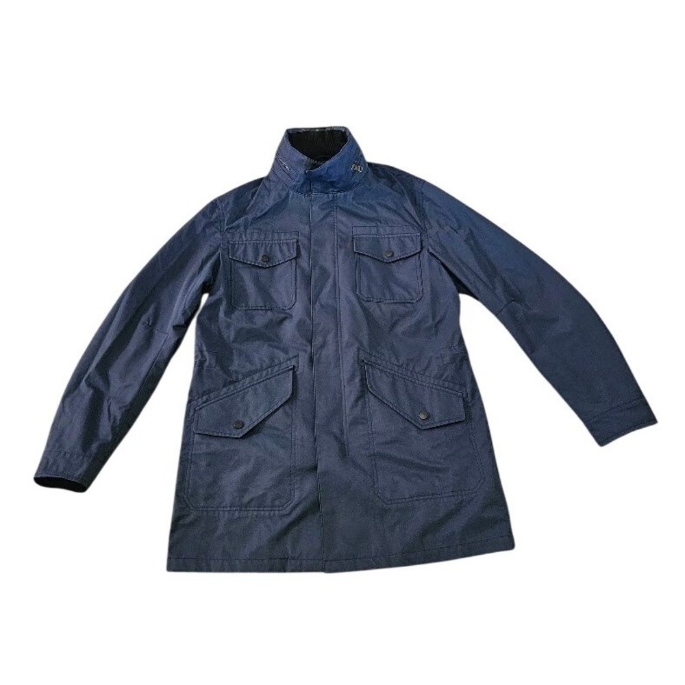 Banana Republic Mens Navy Blue Field Jacket Medium Preppy Cotton Nylon Blend